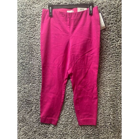 Charter Club Women's Pink Ankle Skinny Pants Size 8 Petites Casual - Picture 1 of 6